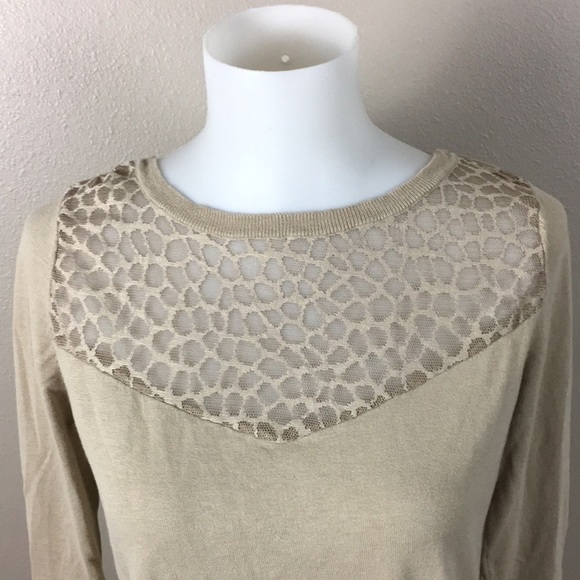 SEZANE Sweater Lace Beige Tie - Picture 5 of 8